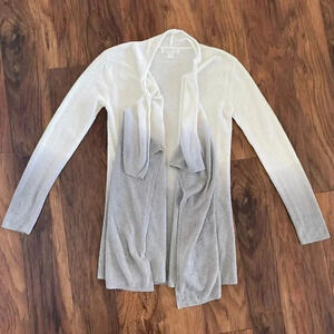 barefoot dreams fuzzy soft drape cardigan sweater ombre size Small